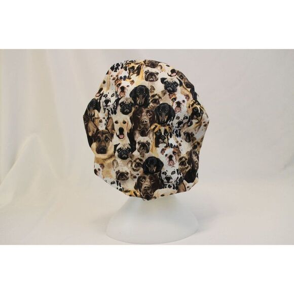 Dogs Bouffant Surgical Dental Scrub Cap Chemo Hat - Picture 1 of 4